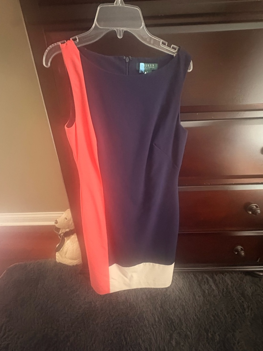 Lauren Ralph Lauren Navy Dress with Green Label